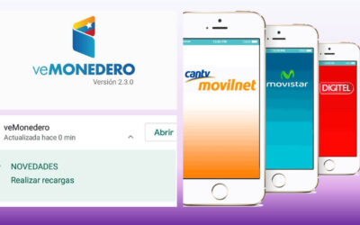 veMonedero activa recarga de saldo a teléfonos Movilnet, Movistar y Digitel (+ telefonía fija, televisión e internet)
